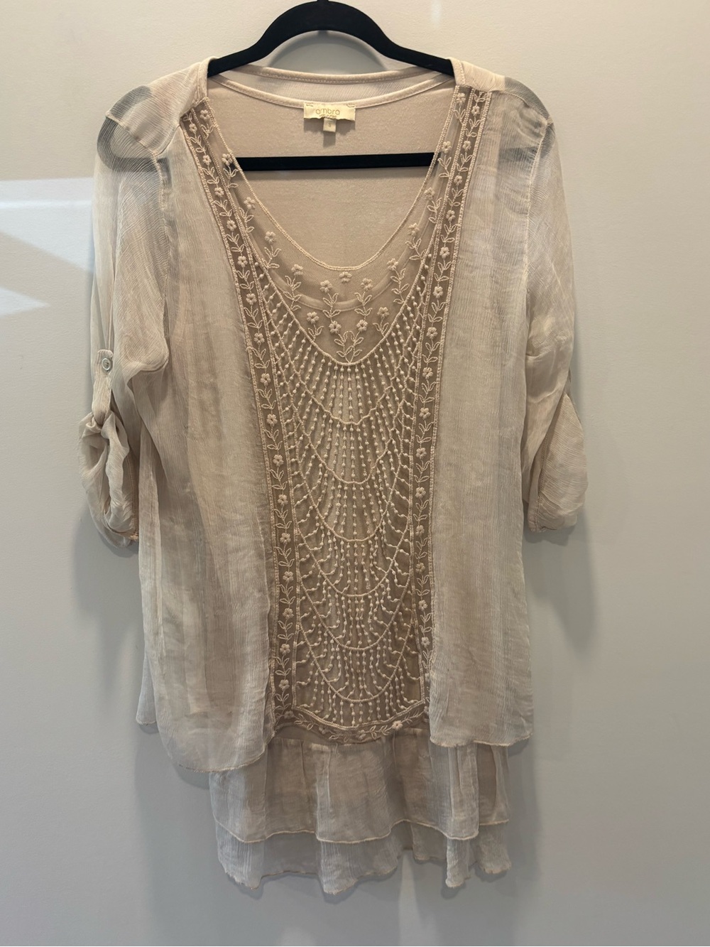 Ambra Italian 100% Silk Blouse Women's Luxury Made in Italy Silk Top Boho Chic